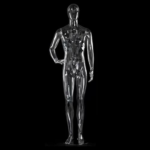 Manichino Manichino Uomo Chiaro Completo di Testa, Forma D'abito Realistica, Robusta e Leggera, Vetrina/negozio di Abbigliamento/esposizione di Manichino da Costruzione per La Fotografia ( Size : Styl