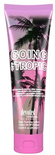Devoted Creations Going Off Tropic - Skin Quenching Extracts Electrolyte Enhanced Indoor/Outdoor Dark Tanning Lotion