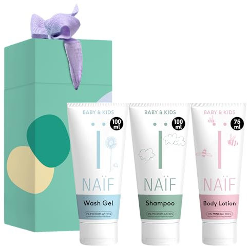 Naïf Duschroutine-Set für Baby & Kids