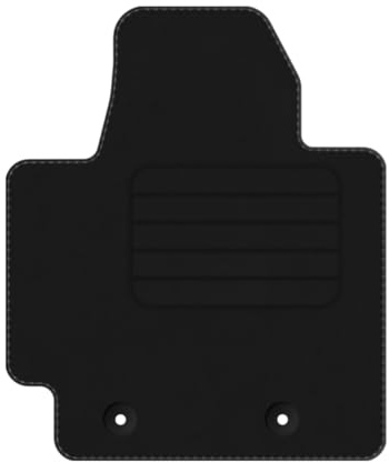 Veloursfussmatte für Kia Soul II Bj. 2014-2019 Basic LP runde Befestigungen Automatte Velourmatte Mit Absatzschoner Passform Neu