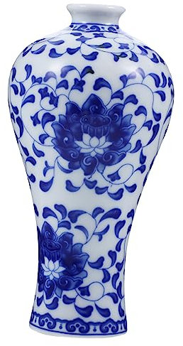 ORFOFE Handbemalte Keramikvase Für Blumenarrangements Chinoiserie-Stil Mini-blumenvase Als Tischvase