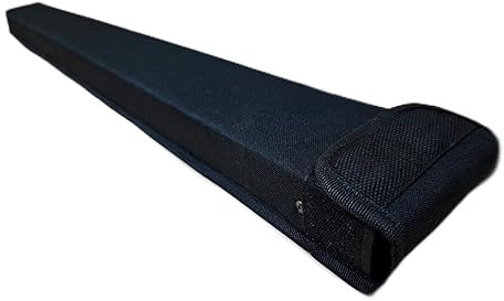 YoungMonic Aufrechter Kontrabassbogen-Etui, verschiedene Farben, Nylon/Kohlefaser, für 2 Bogenbeutel für deutsche Bassbogen-Boxen (schwarzes Nylon für 1 Bogen)