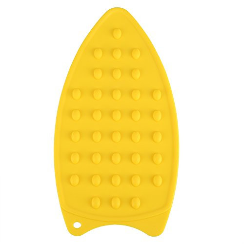 Silikon-Bügeleisenauflage, rutschfeste, Kompakte Aufbewahrungsauflage für Hohe Temperaturen und Sicheren Schutz (Yellow)