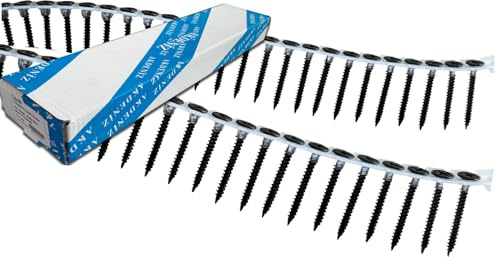 Akdeniz Premium Magazinierte Trockenbauschrauben - Feingewinde, 3,5x25mm, Packung mit 1000 Stück