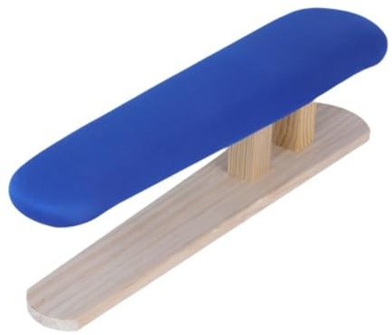 Milageto Mini Tabla de Planchar con Base de Madera, Cubierta de Repuesto, Taburete de Planchado, Tabla de Hierro para Salas de Manualidades, Collares para el, Azul 57cmx13cmx16cm