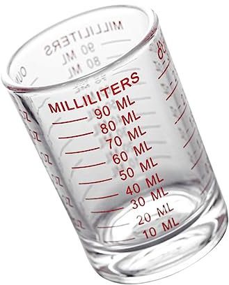 FUNNETOYU Taza Medidora De Vidrio para Leche Taza De Medir Escala para Agua Utensilio De Cocina para Preparar Bebidas