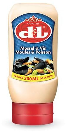 D&L Muscheln & Fisch Sauce 24x 300ml – Fischsauce, cremig & würzig zu Muscheln, Fisch, Meeresfrüchten & Fondue – Feine belgische Würzsauce von Devos & Lemmens für Genießer