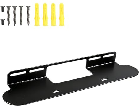 STEEIRO Soundbar Mount for Sonos Beam, Wall Mount Bracket Compatible with Sonos Beam Gen 1 & Gen 2 for Space Saving, Mounting Bracket Black