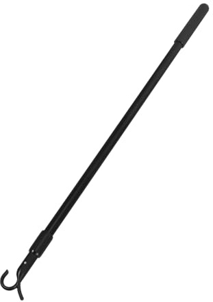 TOYANDONA Ouvre-Rideau en Alliage D’Aluminium 60cm Télescopique Noir