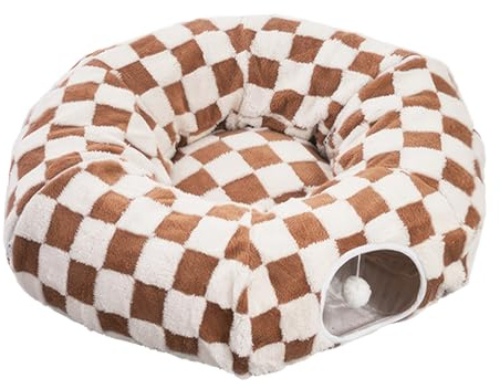 Tunnel Donut pour Chat Nid pour Animal Détachable Et Lavable