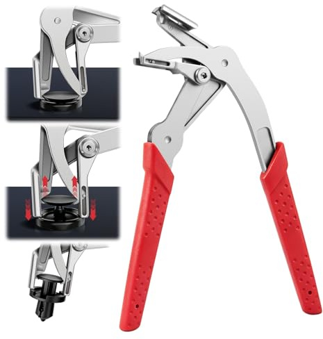 Alicates para quitar remaches de coche, alicates de clip para coche, con muelle mejorado, accesorios para desmontaje y reparación, pinzas de clip para revestimiento de puerta de coche, tapicería