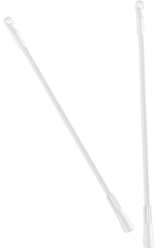 Healeved Varillas para Persianas Verticales de Plástico 2 Piezas Resistentes para Ventanas, Instalación sin Herramientas, Accesorio para Cortinas y Visillos