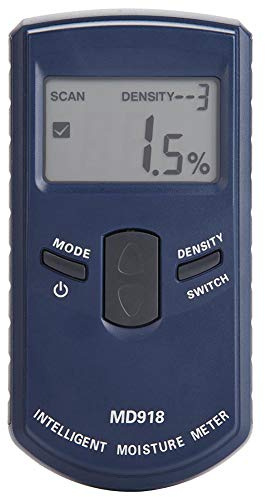 Feuchteindikator Feuchtemesser, Holzfeuchtemessgerät, Wood Moisture MD918 Digital LCD Inductive Feuchtigkeitsmessgerät für Holz 4% ~ 80% RH