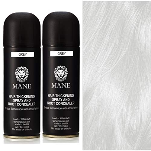 Mane Hair Thickening Spray x 2 GREY 200 ml direct from the manufacturer