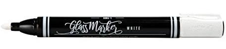 AZZAP Kreidemarker Kreidestift Fenster Marker Flüssigkreide Whiteboard Tafel WEIß