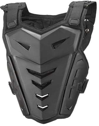 luckything Motorrad Schutzjacke, Motorrad Rüstung Weste Brustpanzer Motocross Rückenprotektoren Schutzweste Roller MTB Enduro Für Reiten Skating Roller Skifahren Snowboard