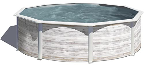 Gre KIT350N Finnland Stahlpool, rund, freistehend, für den Garten, 350 x 120 cm
