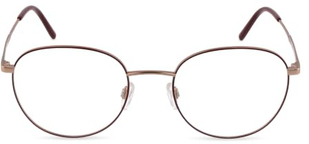 Rodenstock Brille mit Sehstärke für Unisex optional mit Sonnenbrillentönung oder Blaulichtfilter, Rund, gefertigt aus Metall (inklusive Brillenetui)