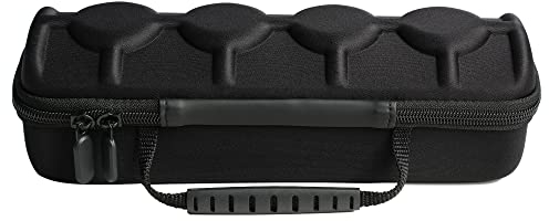 AUKURA 4 slots watch travel case, hard portable watch roll box storage organizer, fit large and small watches up to 55mm