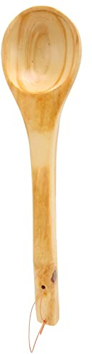 Tragbare Holz Saunakelle mit Langem Griff Großes Fassungsvermögen für Tee Wein Wasser Armlehnen