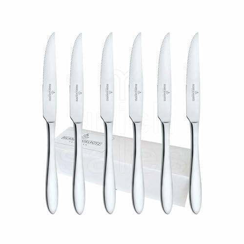 6 Stck Steakmesser aus der Serie Bozen 6142 von Picard & Wielpütz einzeln im weissen Faltkarton