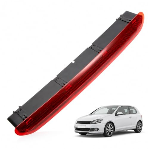 KASturrboo Troisième feu de freinage Feu d'arrêt pour Golf VI VII Tiguan Feu de freinage rouge 5G0945087B 5K0945087B