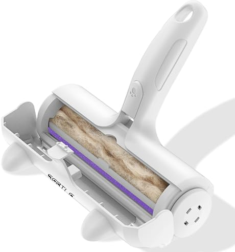 Sebtle Pet Hair Remover Roller,Reusable Animal Hair Removal Brush for Dogs and Cats,Lint Remover Easy to Clean Pet Fur from Carpet,Sofa,Bedding,Furniture and Rugs,White