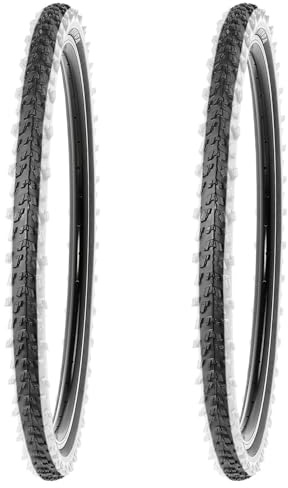 Kenda 2 Stück 26 Zoll Reifen 26x1.95 Zoll 50-559 mit Weisswand, mit Schläucheauswahl