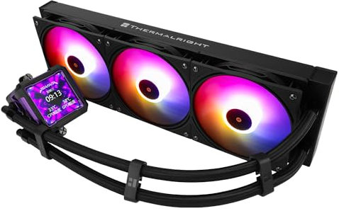 TR FW PRO 360 ARGB Negro CPU AIO Cooler, Pantalla LCD IPS 320x320, para AM5 e Intel 1700/1851, refrigeración por agua con pantalla extraíble de 2,73 pulgadas