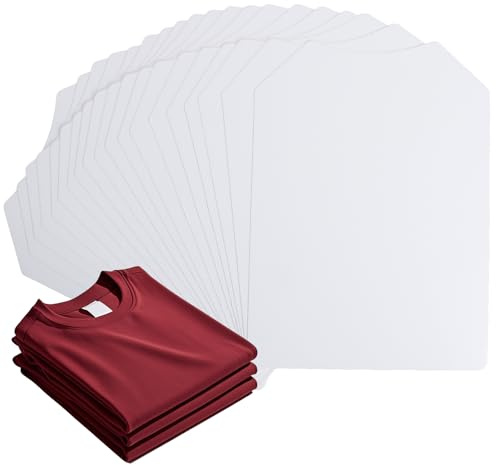Svaldo White Cardboard Shirt Insert, 10x13.8 inch, Pack of 25, T Shirt Folder Board for Clothes Folding, Paper Shirt Form Inserts for T Shirt Display, DIY Painting, Packaging, Shipping, Storage