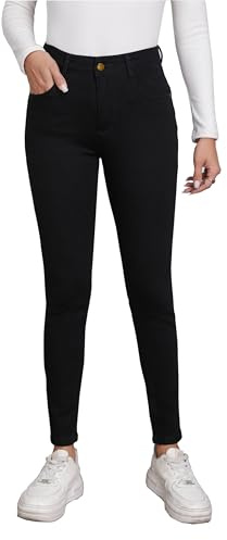 Merlvida Jeans Femme Taille Haute Pantalon Jean Push Up Slim Leggings en Denim Skinny Jeggings Élastiques et Confortables