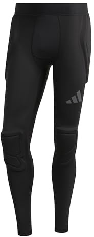 adidas Men's Padded Goalkeeper Baselayer Long Tight Tights, Black, M