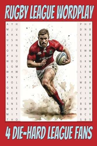 Rugby League Wordplay: Easy to read word puzzle with rugby League clubs, players, terms, and slang. Be an armchair legend! 6x9 inches, 110 pages 50+ Puzzles.