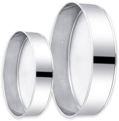 Edelstahl Pollensieb Set – Feines Sieb 20 cm + 15 cm Küchensieb im Stapelbaren Doppelpack – 150 Mesh Mehlsieb für feine Pulver wie Mehl, Puderzucker & Gewürze