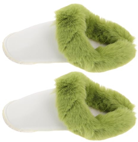 SHERCHPRY Vinterskoinlägg Tofflor Fleece Stövelfoder Fuzzy Skoinlägg Fodrade Skoöverdrag Avtagbara Hålskoinlägg Ersättningsinnersulor Skoinlägg För Hålskor Ljusgrön
