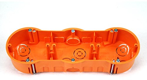 10 Stück Hohlwanddose 3-fach Schalterdose Abzweigdose Hohlraumdose Ø 60 x 45 mm