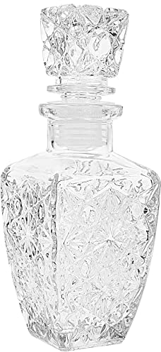 UPKOCH Carafe à whisky 250 ml,Carafe en verre,Carafe à vin,Carafe à whisky,Bouteille de whisky, liqueur,Distributeur de boissons,Pour mariage, anniversaire, décoration de table,Idée cadeau