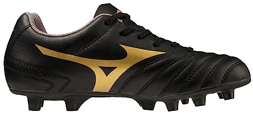 Mizuno Unisex Niños Monarcidaneoiisel Jr Fútbol, Negro/Dorado, 2 UK Child