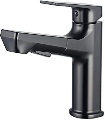 Wasserhahn Bad Grau, Waschtischarmatur Mit Herausziehbarer Brause, Waschbecken Armaturen, Armatur Bad Ausziehbar, Einhebelmischer Waschbecken, Mischbatterie Waschbecken, Badarmatur Aus Messing