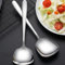 2 Cucchiai da Portata Grandi in Acciaio Inox - Posate da Insalata per Cene in Famiglia, Ristoranti, Hotel, Feste di Natale (25,5 x 7,1 cm)