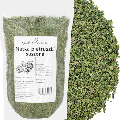 Petersilienblätter Getrocknet 250g – Aromatisches Petersilienkraut in Premiumqualität, Ideal zum Würzen von Suppen, Saucen & Salaten | KUCHNIA ZDROWIA