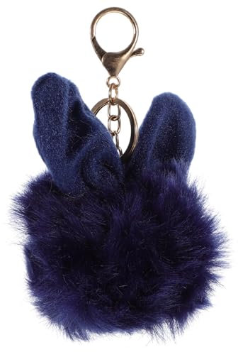 GALPADA 3stücke Pom Pom Schlüsselanhänger Mit Süßem Kaninchenohren Design Flauschiger Bag Charm Für Handtaschen Und Autoschlüssel Für Damen