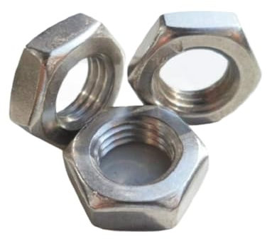 Sechskant-Vollnuss Sechskantmuttern aus Edelstahl, 10 Stück Edelstahl-Sechskantmuttern mit dünnen Zähnen(M7*0.75 * 4mm thickness*13 opposite sides)