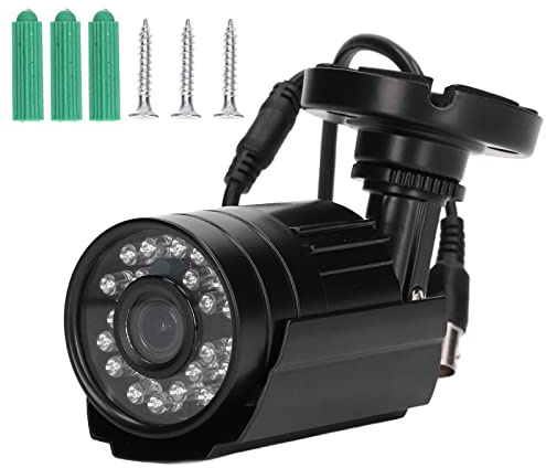 Cryfokt analog CCTV-kamera utomhus infrar?d nattvision vattent?t ?vervakningskamera 4-i-1, l?mplig f?r villa skola butik kontor tr?dg?rds lager, legeringsst?l (PAL)