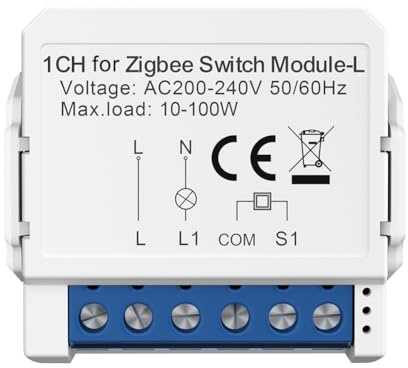 VRTYVEYBB Interruptor de encendido y apagado ZigBee 3.0 de 1/2/3/vías, interruptor de luz