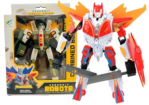 Transformierbarer Roboter Auto Flugzeug Dinosaurier Tyrannosaurus Triceratops Jurassic Dino Bot Mech Si und werden zu einem riesigen Roboter Mecha Transformable Transform Bot Mech,Zufälliges Thema