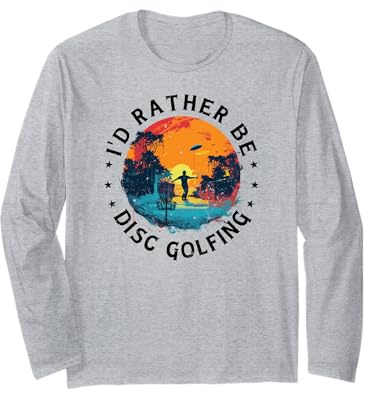 Disc-Golf-Joueur Disc-Golfing Game Dictons drôles Disc-Golf Manche Longue