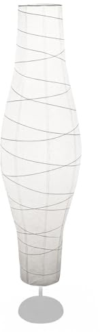 WIYETY Papier Stehlampe Lampenschirm: Nordischer Stil Stehlampen Lichtabdeckung, Papierschirm Standleuchte Schirm Ersatz, Minimalistischer Bodenschatten Ersatz für Wohnzimmer Schlafzimmer