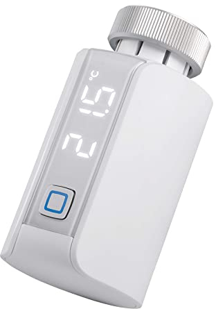 Homematic IP Smart Home 155105A0 Termostato per termosifone Evo, da 53 x 55 x 94 mm, di colore bianco