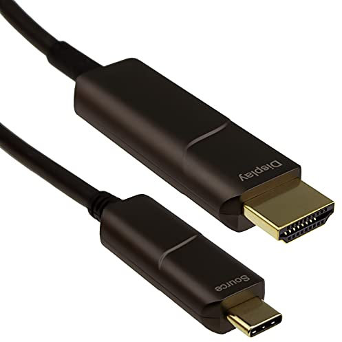 kenable Câble optique actif USB 3.1 type C vers HDMI 4K 60 Hz AOC 18 Gbps 20 m
